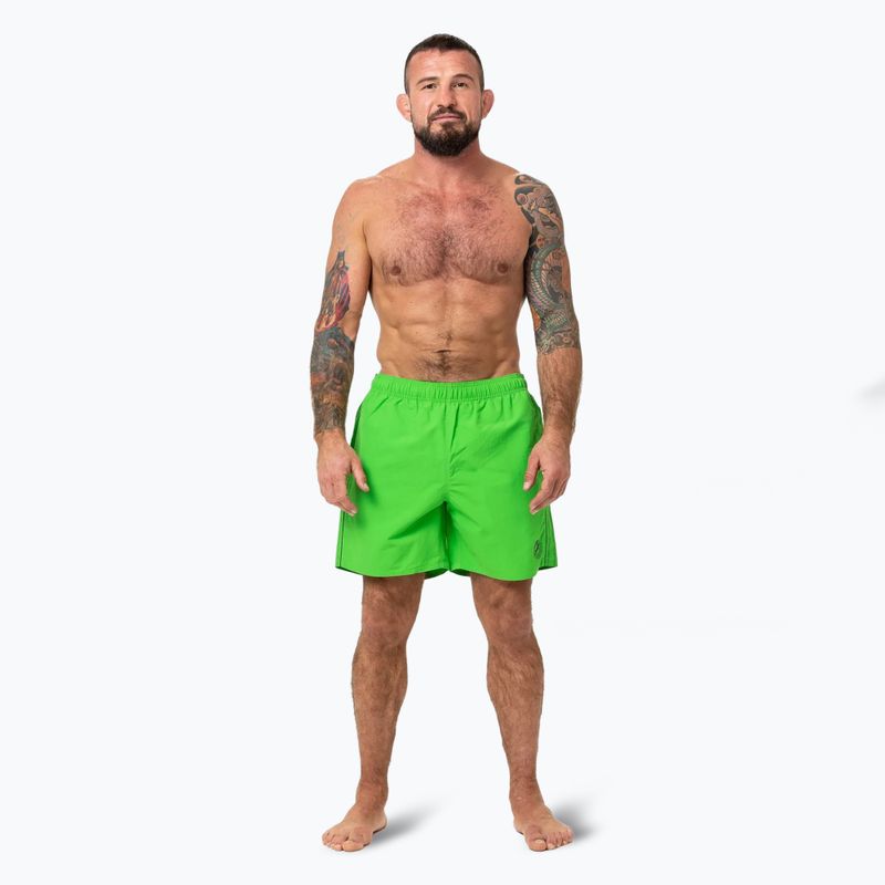 Vyriški maudymosi šortai Pitbull Crownhill fluo green 2