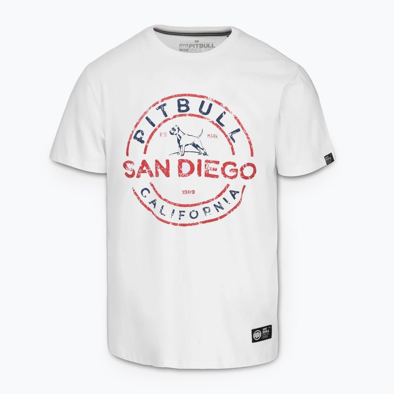 Vyriški marškinėliai Pitbull San Diego Ins. white/blue 4