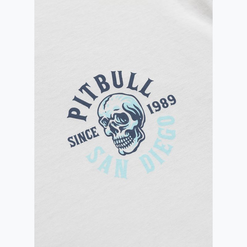 Vyriški marškinėliai Pitbull Skull Surf white/blue 4