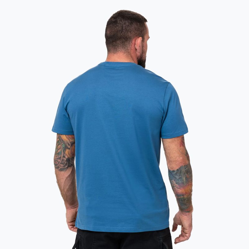 Vyriški marškinėliai Pitbull Logo Palms shade blue 3