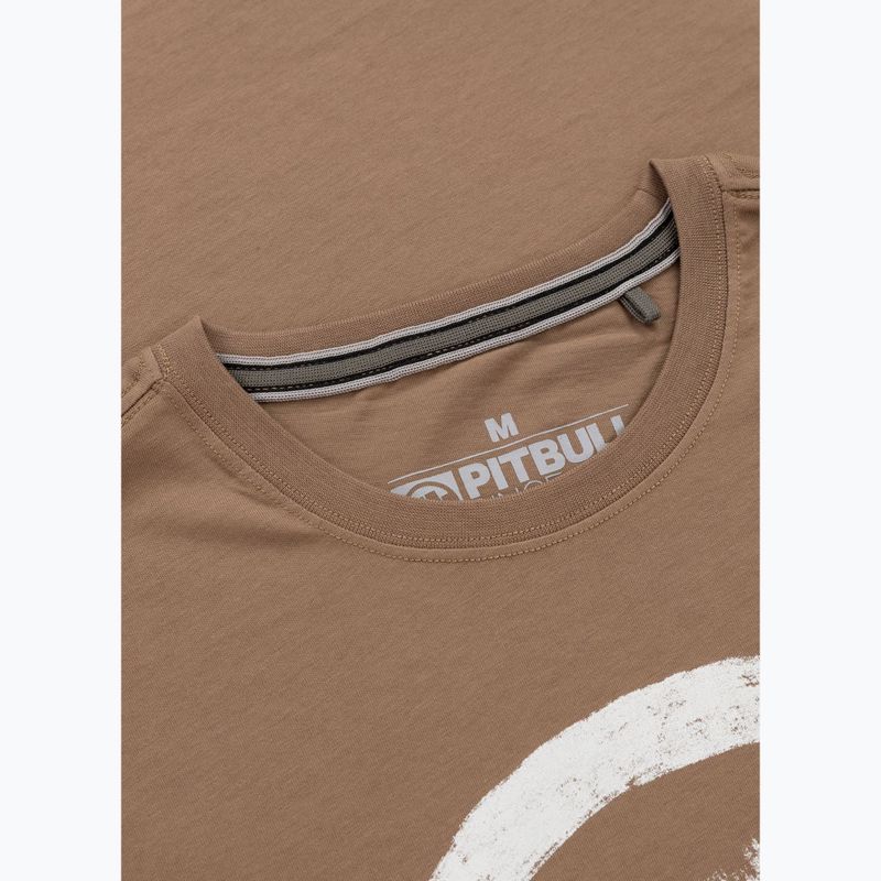 Vyriški marškinėliai Pitbull Logo Palms brown savana 6