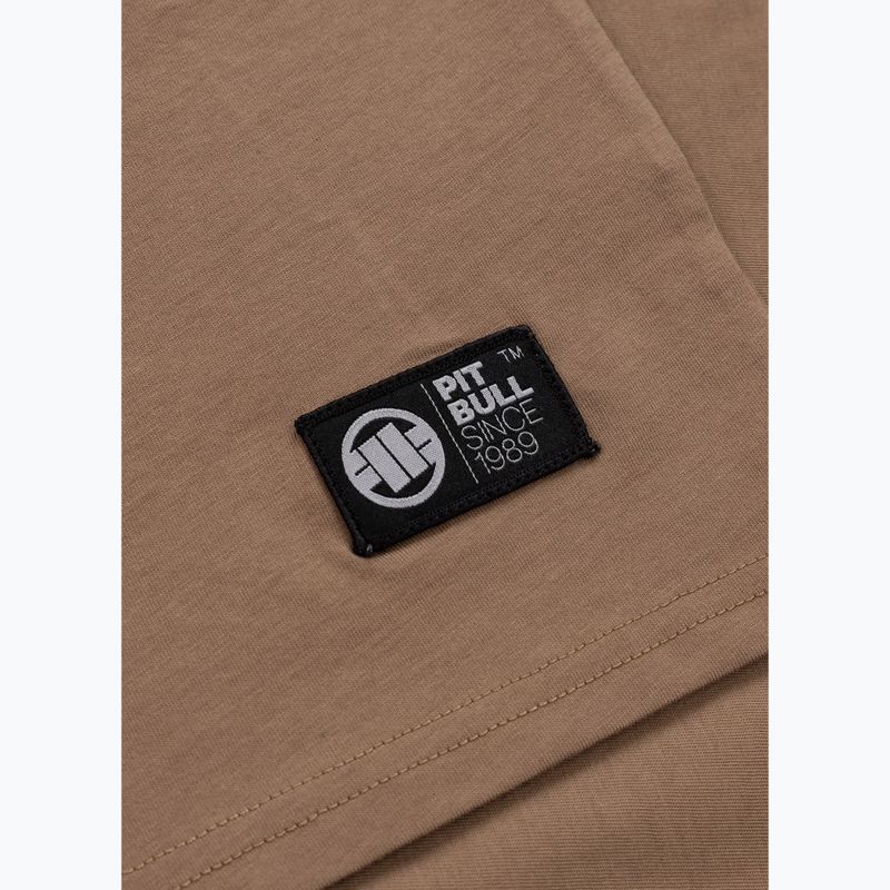 Vyriški marškinėliai Pitbull Logo Palms brown savana 9