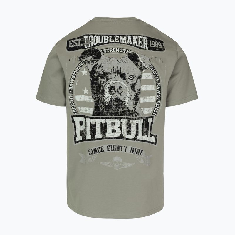 Vyriški marškinėliai Pitbull Troublemarker dusty salvia 2
