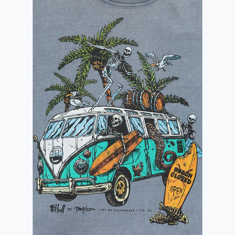 Vyriški marškinėliai Pitbull Open Beach washed blue 8