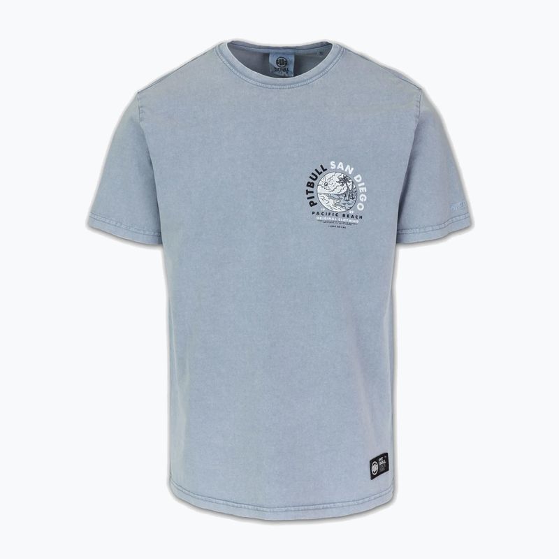 Vyriški marškinėliai Pitbull Planet Surf washed blue 5