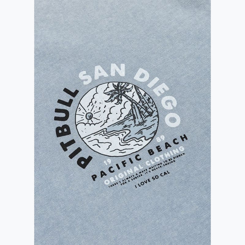 Vyriški marškinėliai Pitbull Planet Surf washed blue 8