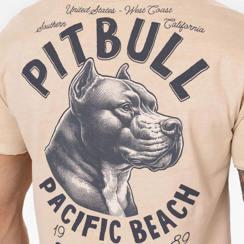 Vyriški marškinėliai Pitbull Pacyfic ultra light sand 3
