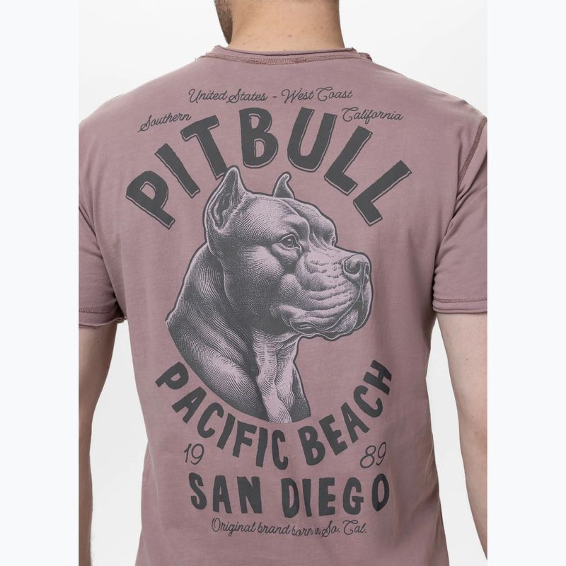 Vyriški marškinėliai Pitbull Pacyfic dusty burgundy 3