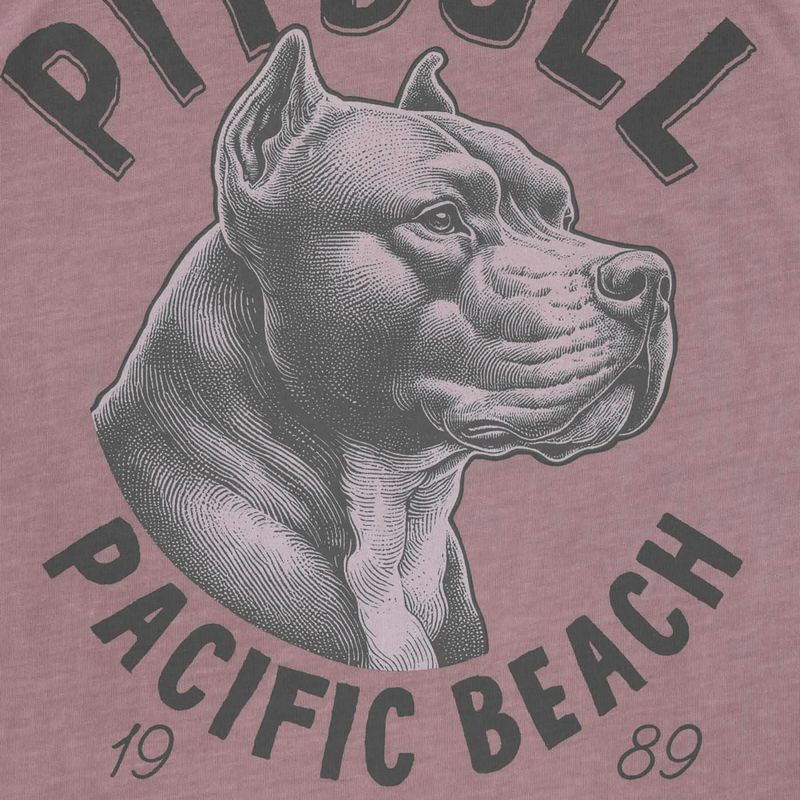 Vyriški marškinėliai Pitbull Pacyfic dusty burgundy 5
