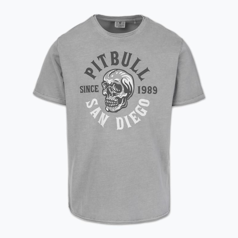 Vyriški marškinėliai Pitbull Shkull Logo grey