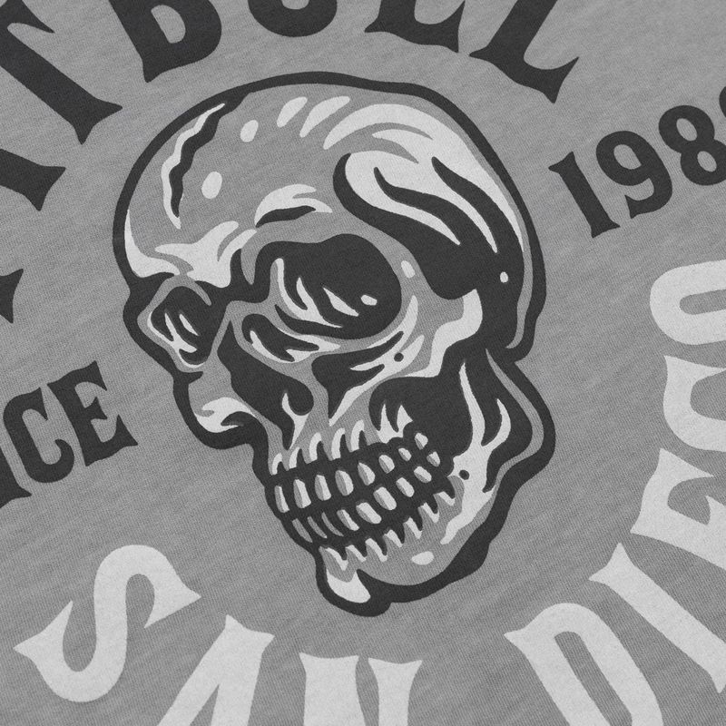 Vyriški marškinėliai Pitbull Shkull Logo grey 5