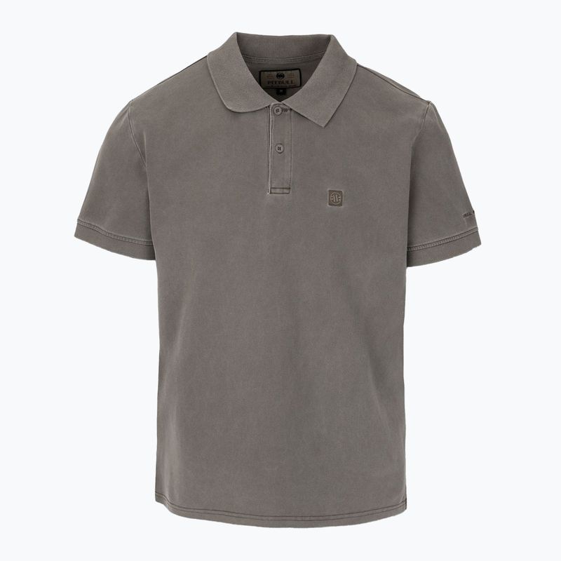 Vyriški polo marškinėliai Pitbull Washed Polo dark brown