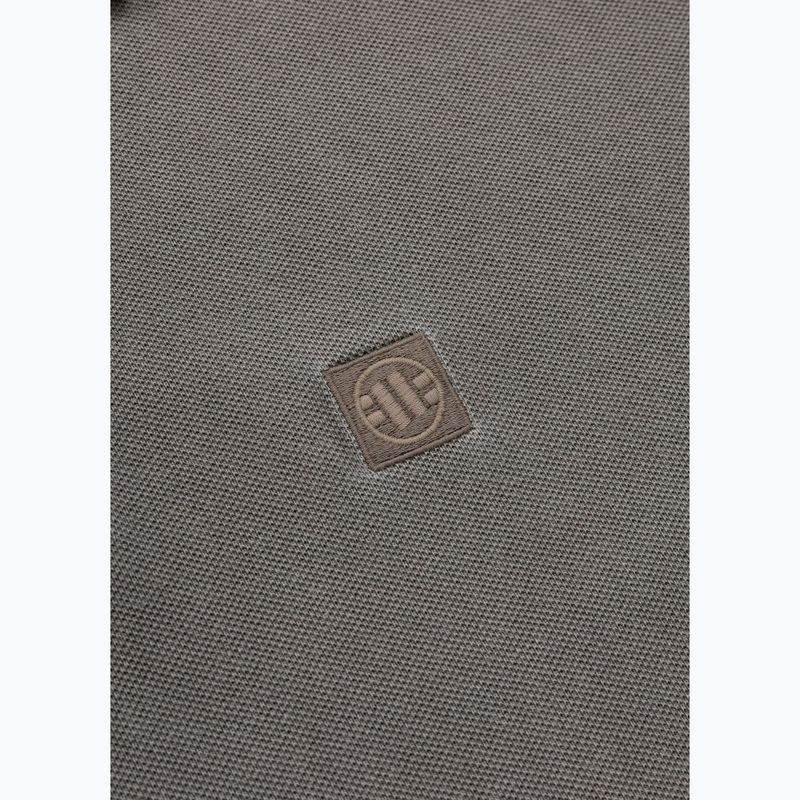 Vyriški polo marškinėliai Pitbull Washed Polo dark brown 4