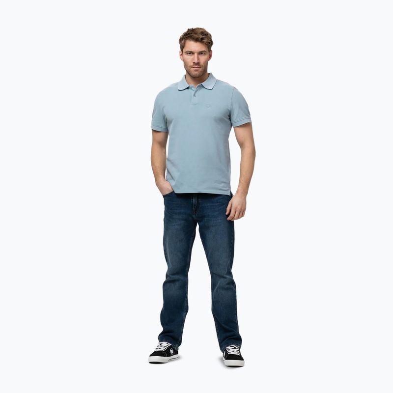 Vyriški polo marškinėliai Pitbull Washed Polo washed blue 2