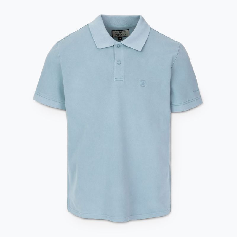 Vyriški polo marškinėliai Pitbull Washed Polo washed blue