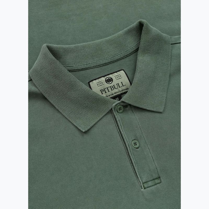 Vyriški polo marškinėliai Pitbull Washed Polo sage green 3