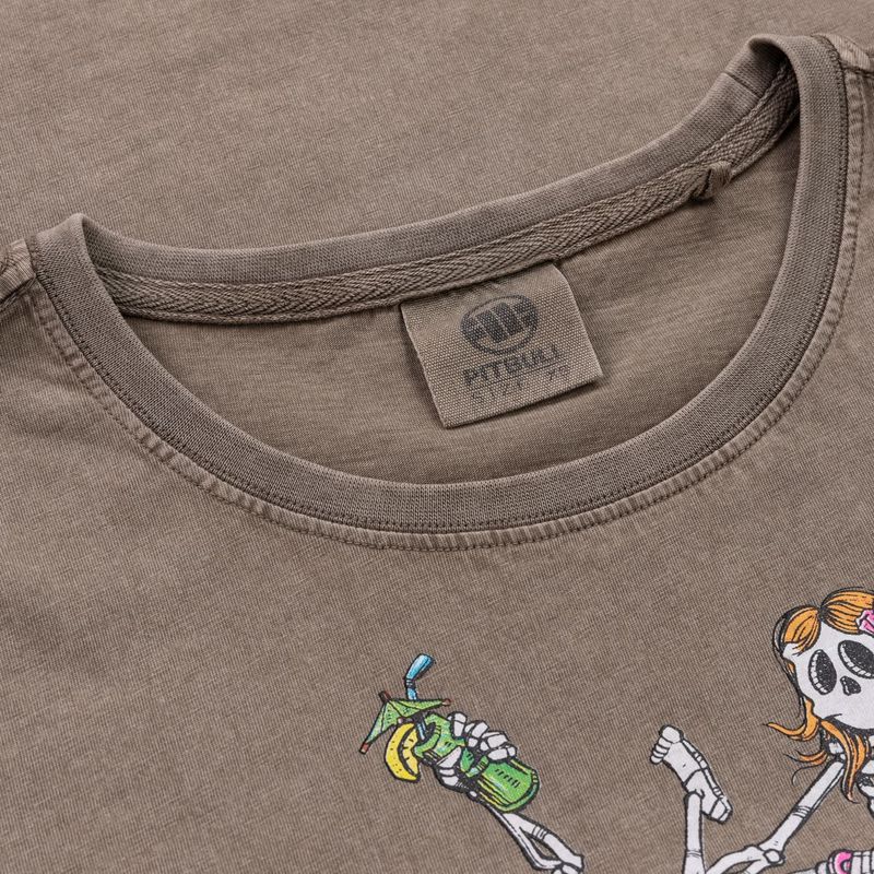 Moteriški marškinėliai Pitbull Cruisinandboozin dark brown 6