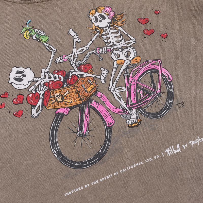 Moteriški marškinėliai Pitbull Cruisinandboozin dark brown 7