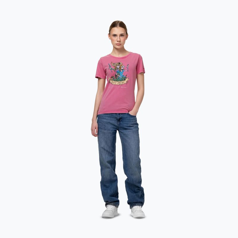 Vyriški marškinėliai Pitbull Doubletrouble washed pink 2