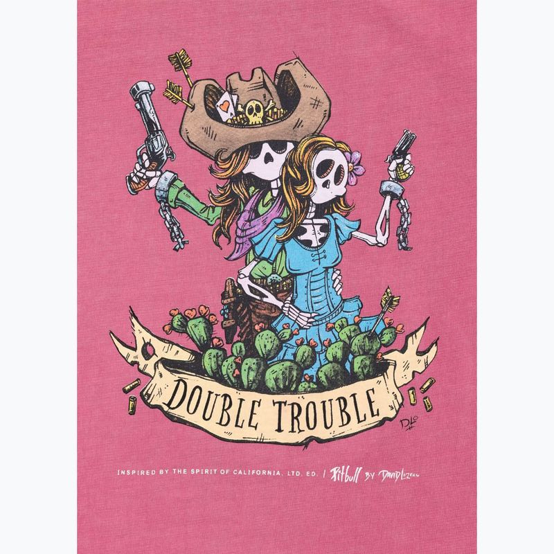 Vyriški marškinėliai Pitbull Doubletrouble washed pink 4