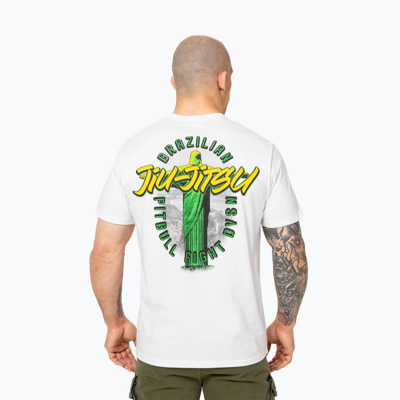 Vyriški marškinėliai Pitbull BJJ FIGHT DVSN white 3