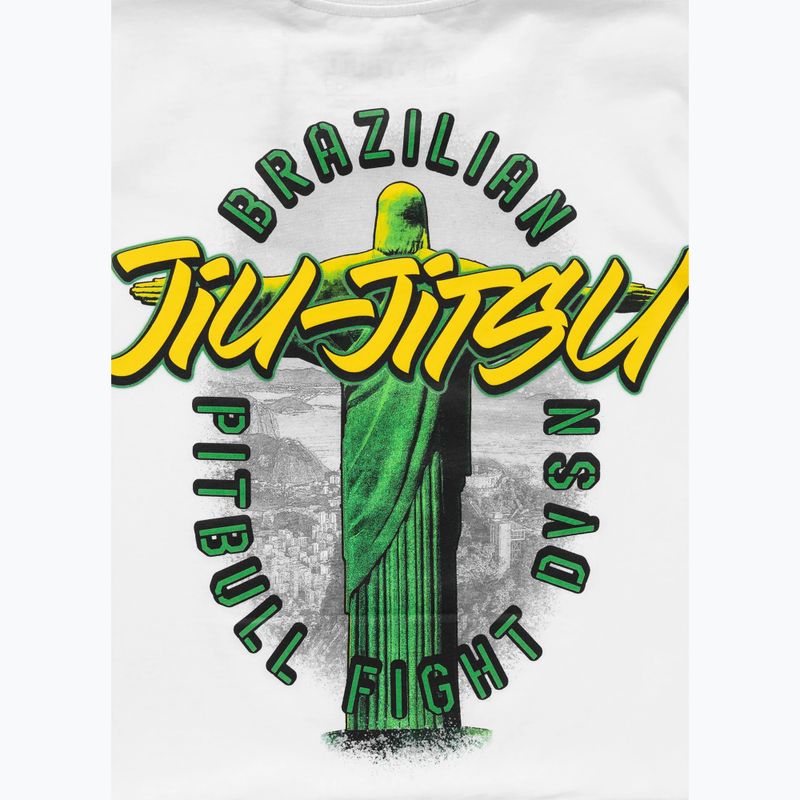 Pitbull BJJ FIGHT DVSN vyriški marškinėliai balti 5