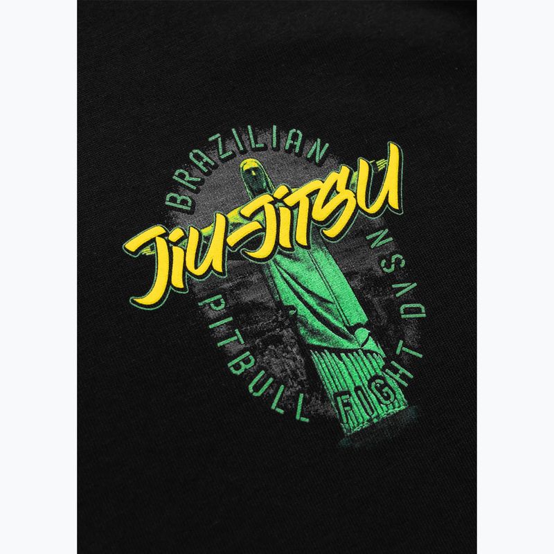 Pitbull BJJ FIGHT DVSN vyriški marškinėliai juodi 4