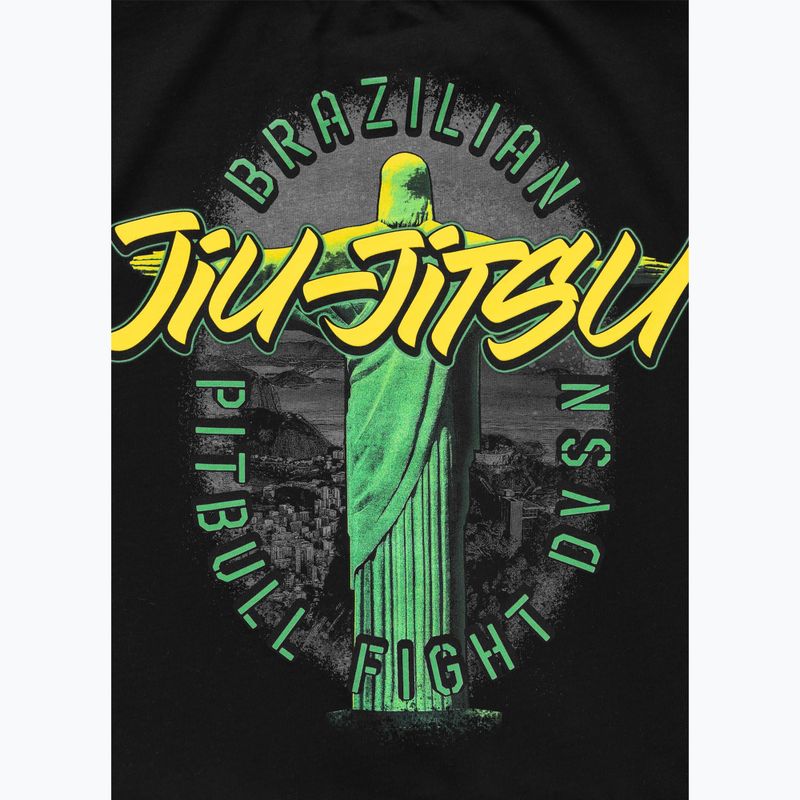 Pitbull BJJ FIGHT DVSN vyriški marškinėliai juodi 5