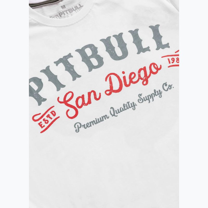 Vyriški marškinėliai Pitbull Strenght & Respect white 4