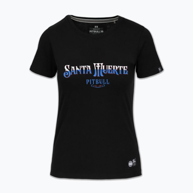 Moteriški marškinėliai Pitbull Santa Muerte Blue black 4