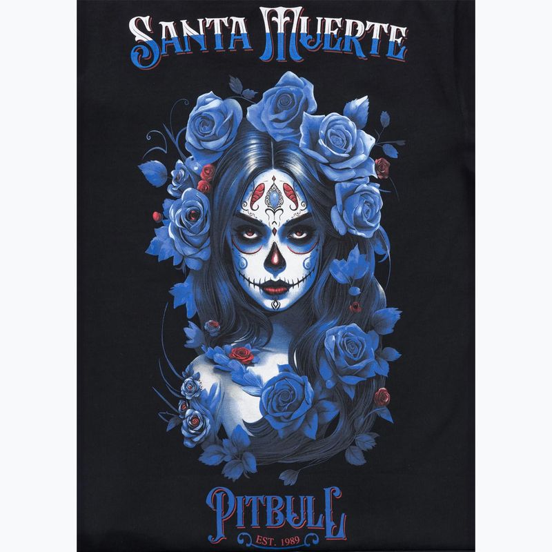 Moteriški marškinėliai Pitbull Santa Muerte Blue black 8