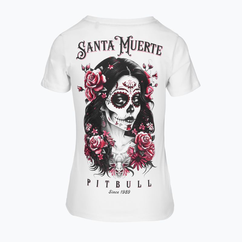 Moteriški marškinėliai Pitbull Santa Muerte Rose white 4