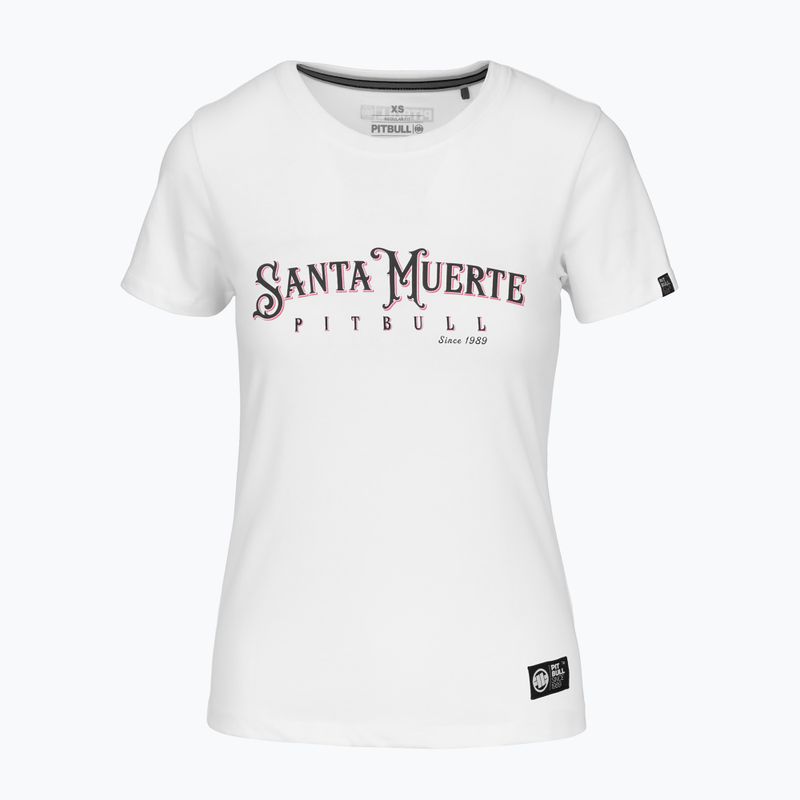 Moteriški marškinėliai Pitbull Santa Muerte Rose white 5