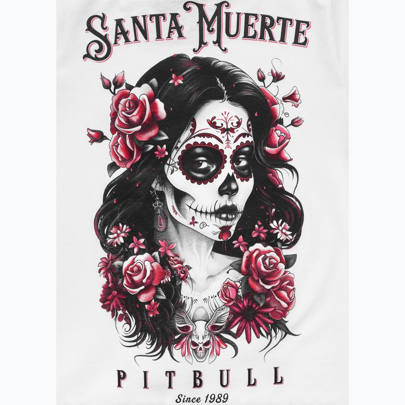 Moteriški marškinėliai Pitbull Santa Muerte Rose white 8