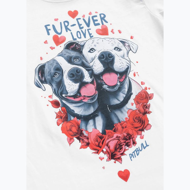 Moteriški marškinėliai Pitbull Fur Ever Love white 4