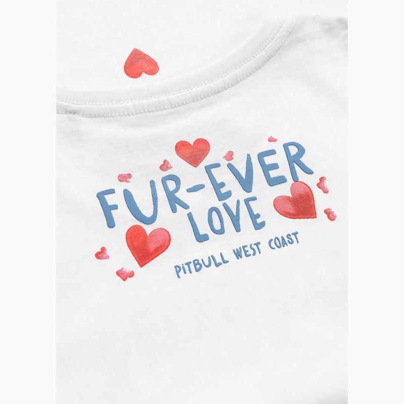 Moteriški marškinėliai Pitbull Fur Ever Love white 5