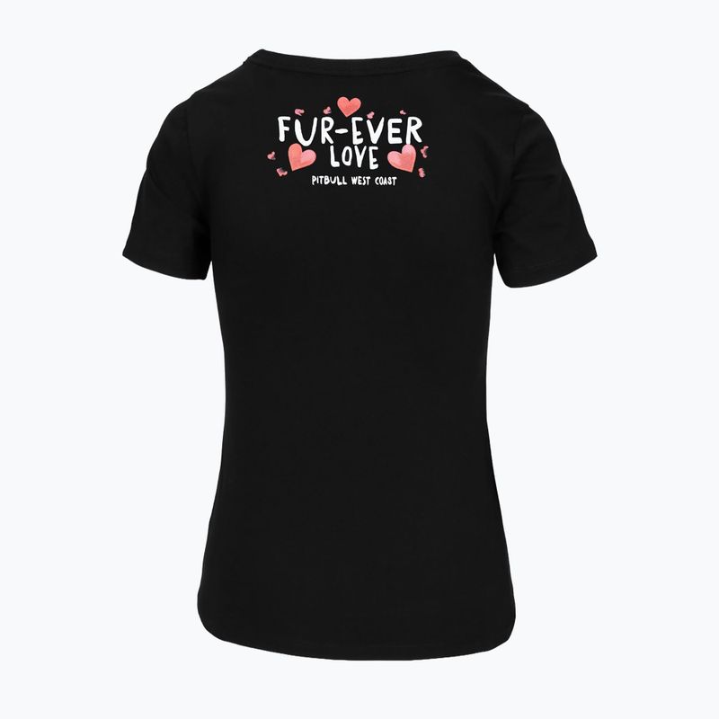 Moteriški marškinėliai Pitbull Fur Ever Love black 2