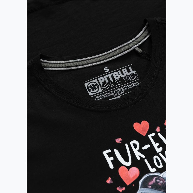 Moteriški marškinėliai Pitbull Fur Ever Love black 3