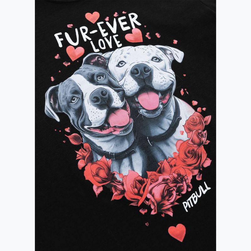 Moteriški marškinėliai Pitbull Fur Ever Love black 4