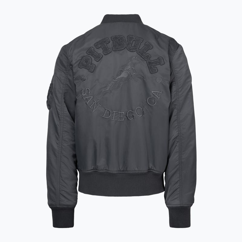 Vyriška striukė Pitbull Hacket Washed Bomber graphite 2