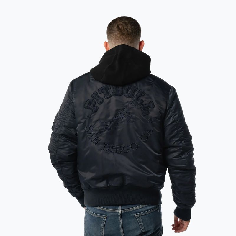 Vyriška striukė Pitbull Hacket Washed Bomber dark navy 3
