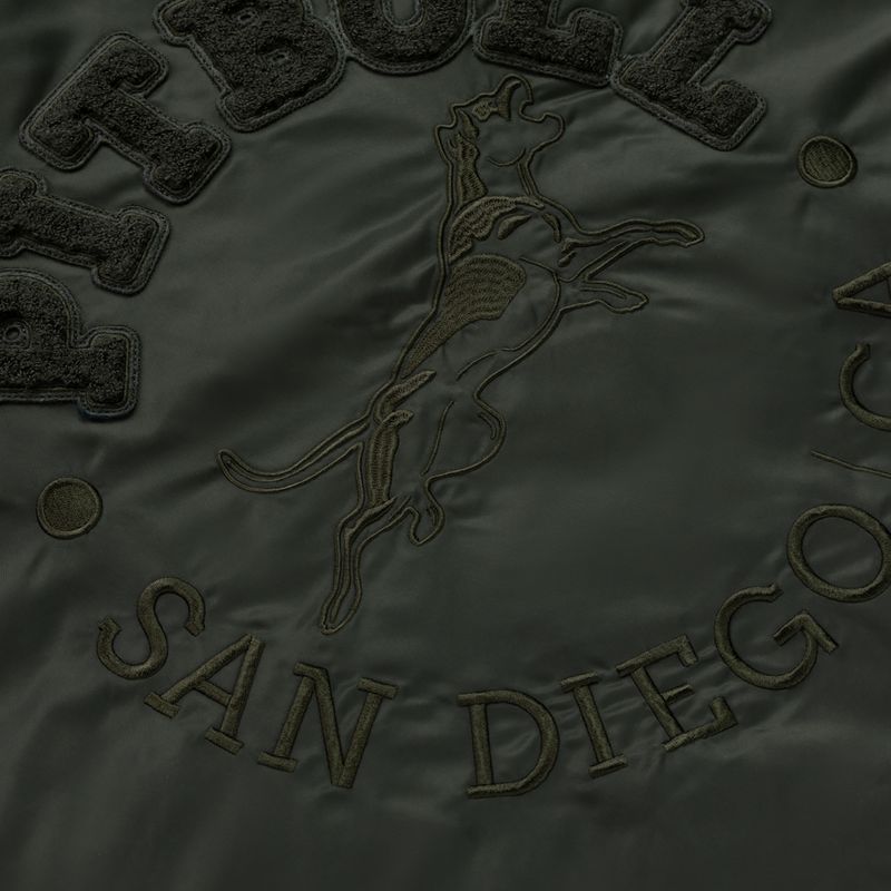 Vyriška striukė Pitbull Hacket Washed Bomber dark green 5