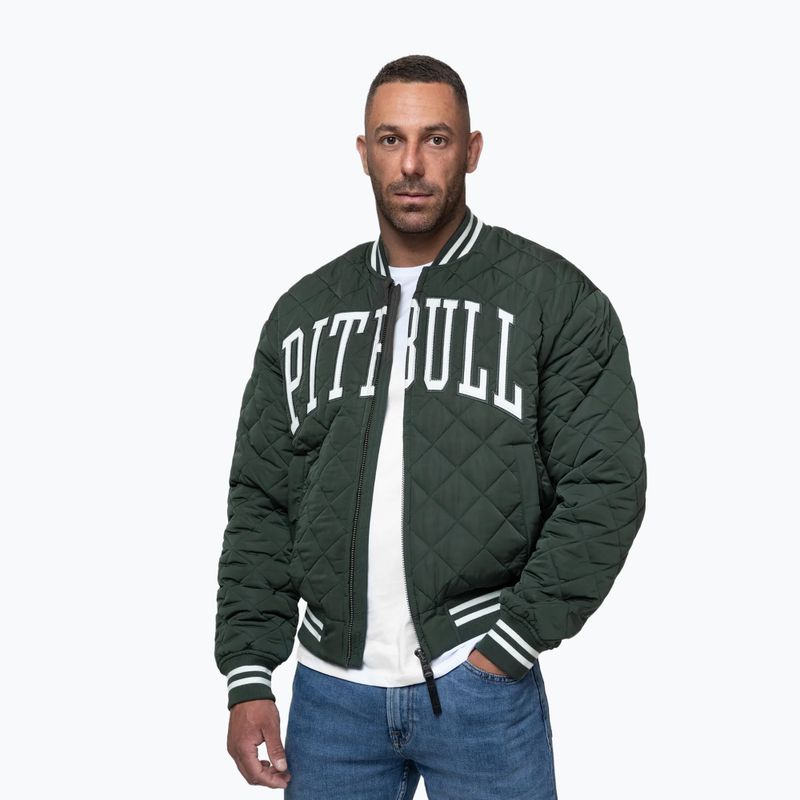 Vyriška striukė Pitbull Jupiter Padded Baseball dark green 4