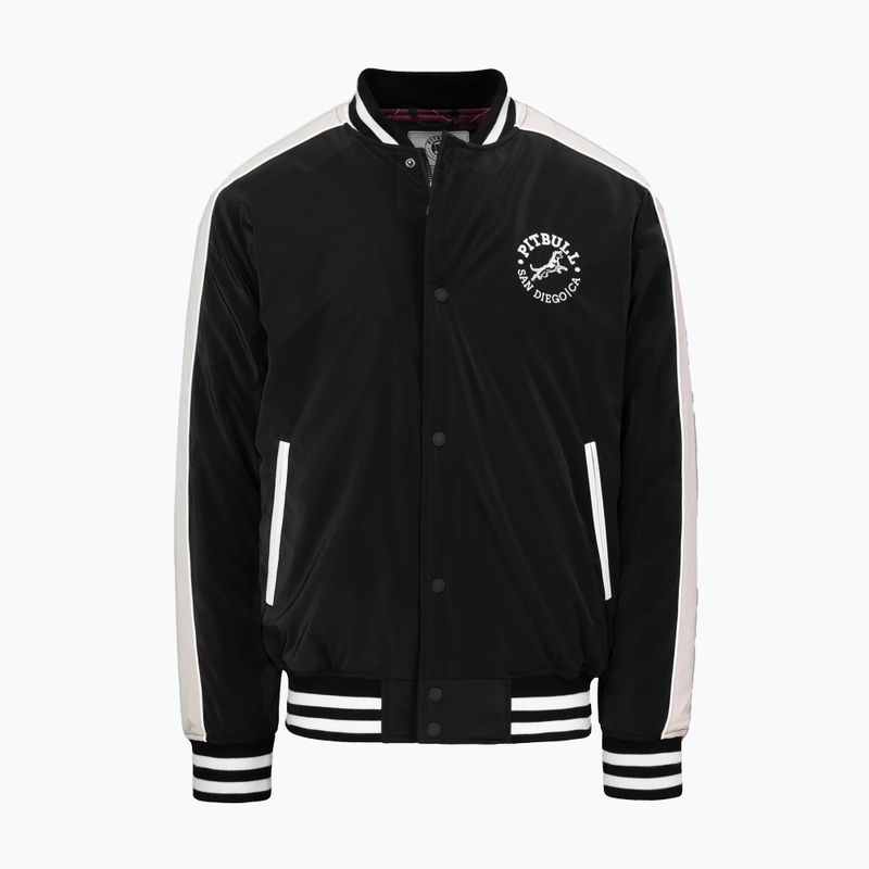 Vyriška striukė Pitbull Manolito Baseball black/white 7