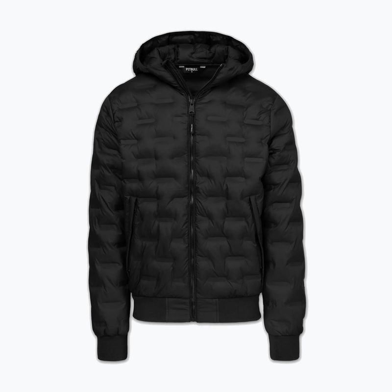 Vyriška žieminė striukė Pitbull Fisk Quilted Hooded black 5