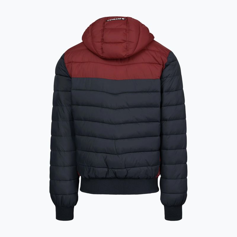 Vyriška žieminė striukė Pitbull Rubio Quilted Hooded dark navy/red 6