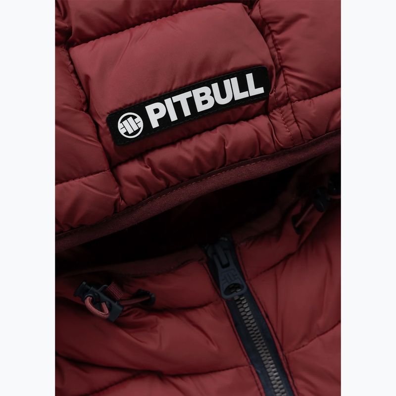 Vyriška žieminė striukė Pitbull Rubio Quilted Hooded dark navy/red 8
