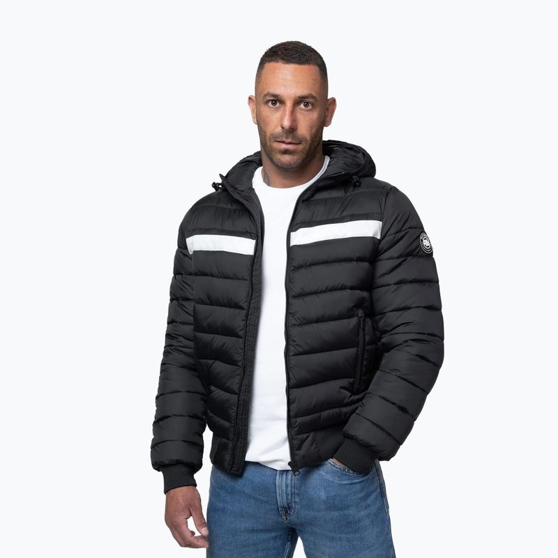 Vyriška žieminė striukė Pitbull Rubio Quilted Hooded black 4