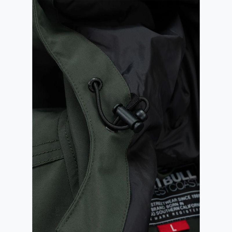 Vyriška žieminė striukė Pitbull Balboa 2 Hooded dark green 9