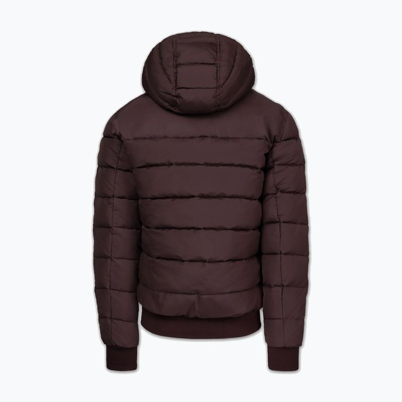 Vyriška žieminė striukė Pitbull Dillon Quilted Hooded burgundy 6